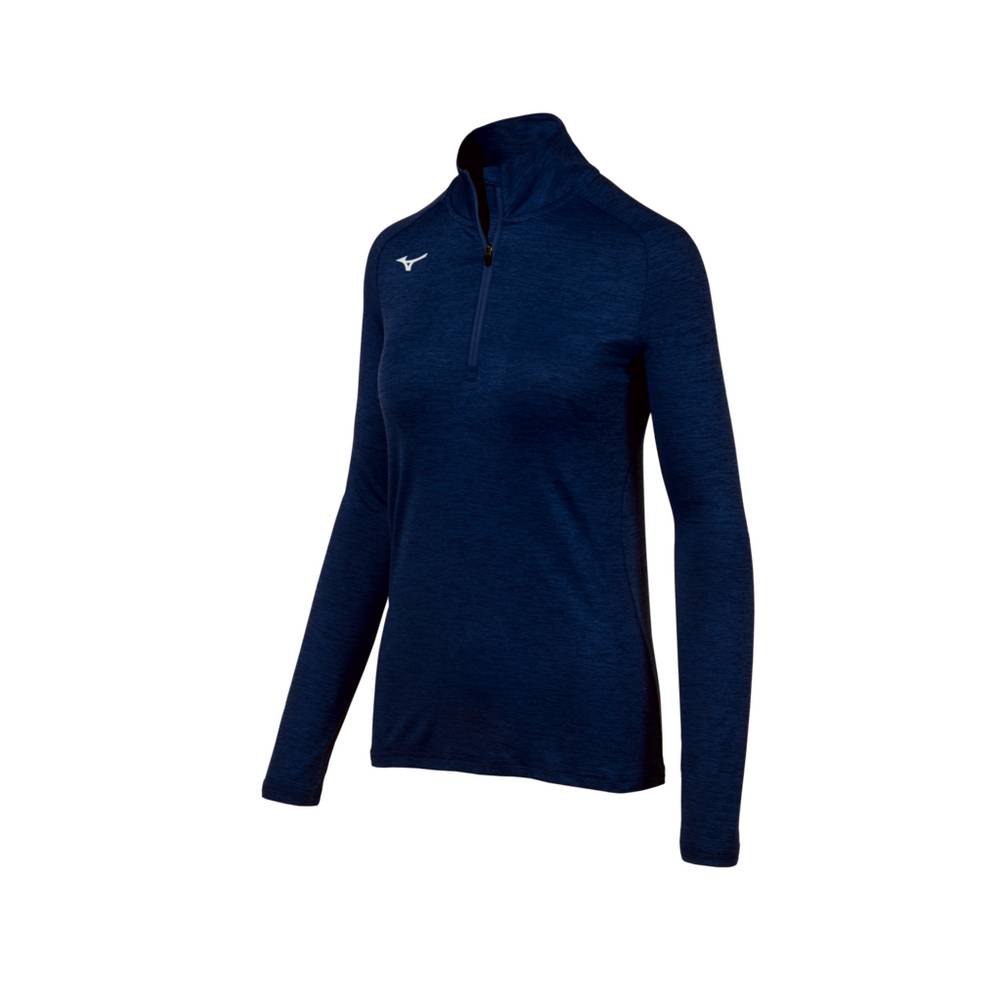 Pullover Mizuno Alpha ½ Zip Mujer Azul Marino Comprar LRTZ-19387